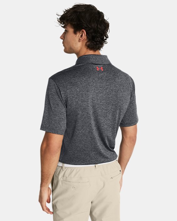 Men's UA Playoff 3.0 Stripe Polo in Black image number 1